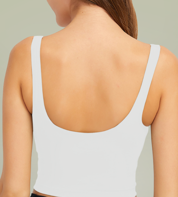 Women's Cropped Yoga Tank w/ Abaco Mar Logo