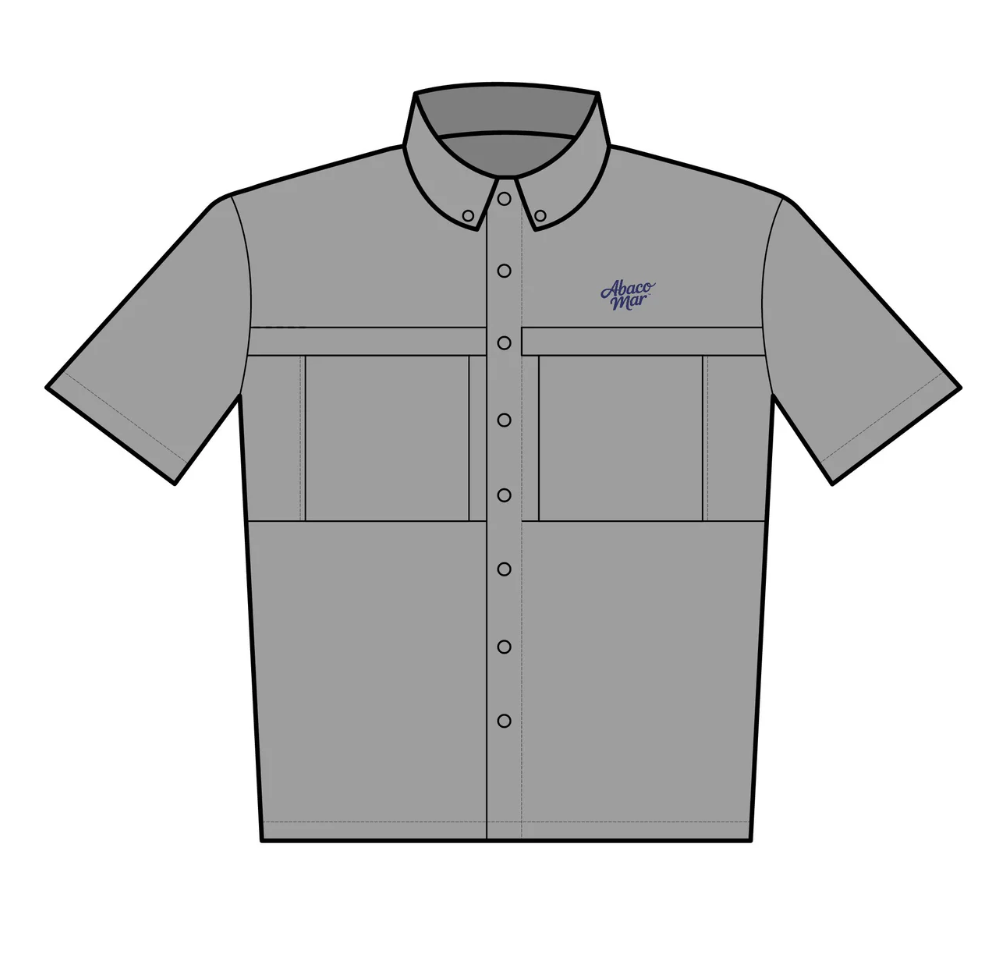 Abaco Mar Embroidered UV Short-Sleeve Fishing Shirt