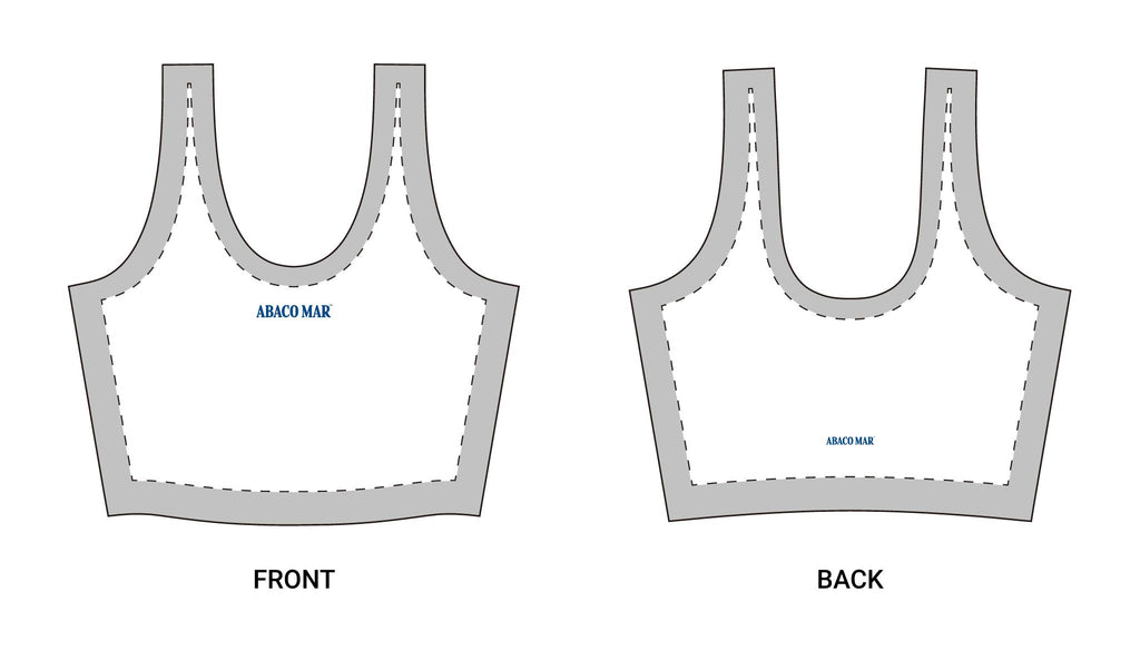 Women's Cropped Yoga Tank w/ Abaco Mar Logo